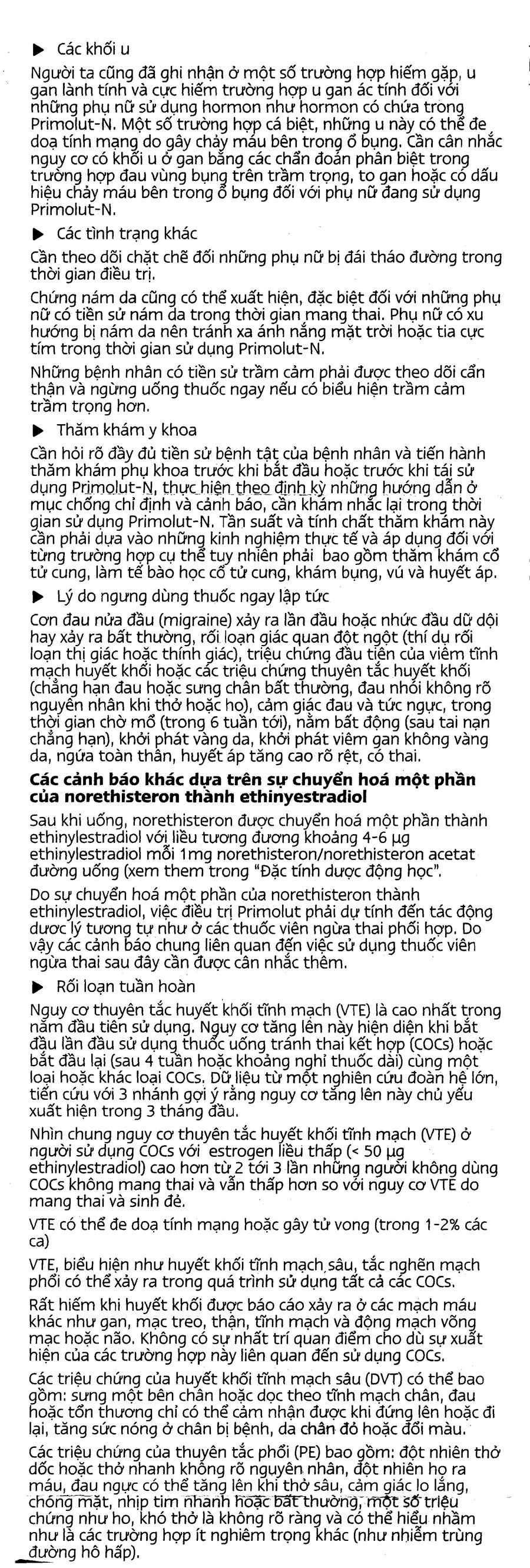 Primolut N 5mg trị xuất huyết do rối loạn chức năng, vô kinh (2 vỉ x 15 viên) - 7